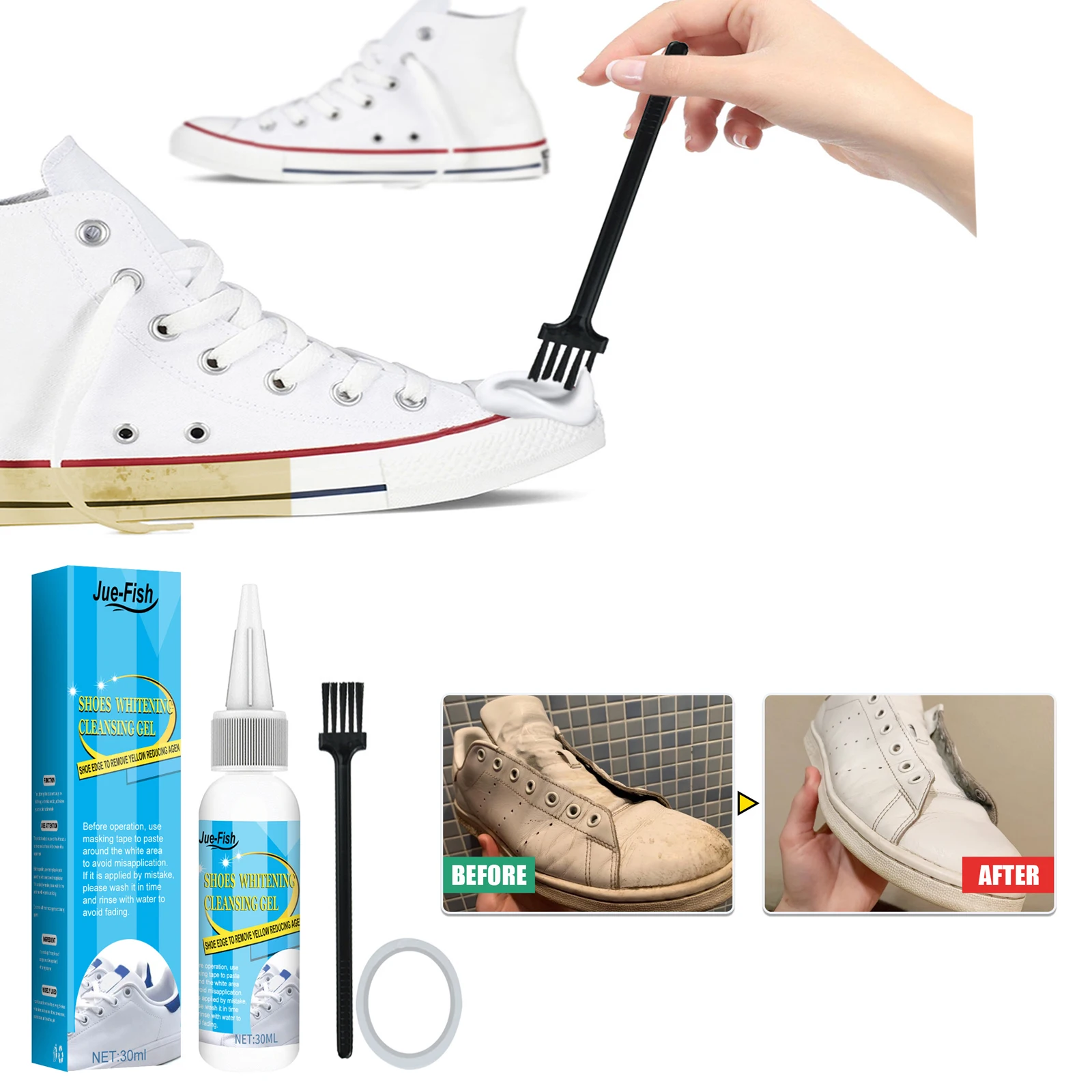Sneaker Care Products - Beyaz ayakkabı temizleme jeli leke kir